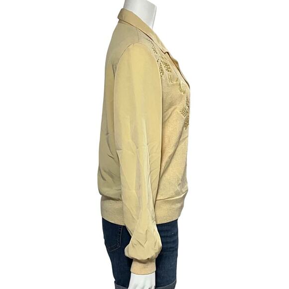 Philippe Marques Vintage Yellow Long Sleeve Blouse Size 10 - Picture 8 of 10